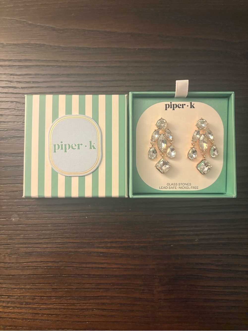 NEW Piper K Crystal Statement Earrings